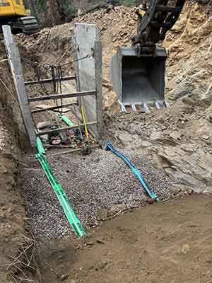 Underground Utility Pipe Installation