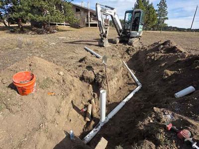 Sewer System Trench Installation